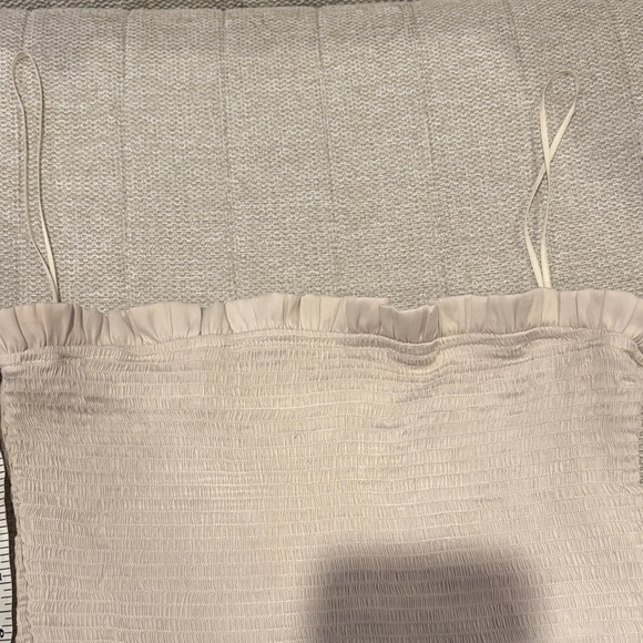 Ruffled Cream Tube Top - Picture 5 of 7